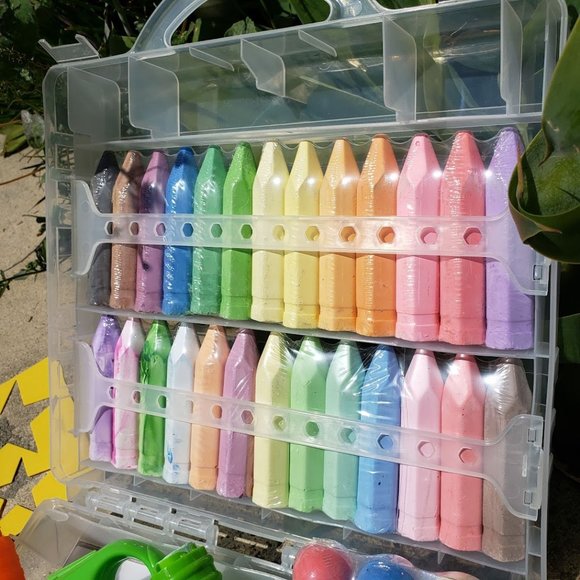 NEW 80 Piece Sidewalk Chalk Toddler Arts  Crafts Art Easter Basket Gift Spring - Picture 7 of 16